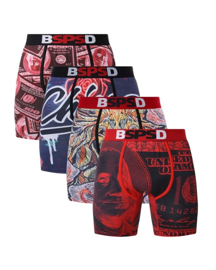 BPSD 4-Pack Men's Breathable Boxer Briefs