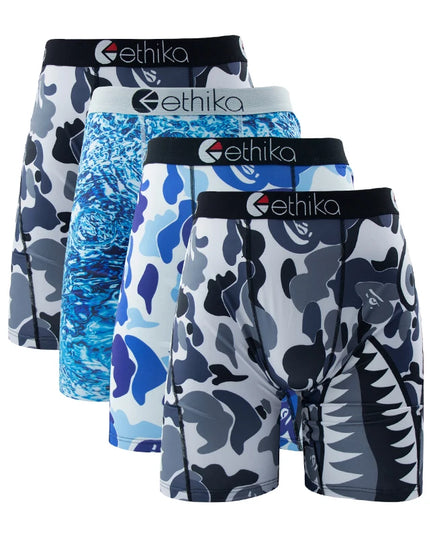 ETHIKA Men's 3-Piece Hipster Underwear Set – Comfortable & Stylish Men's Briefs Pack