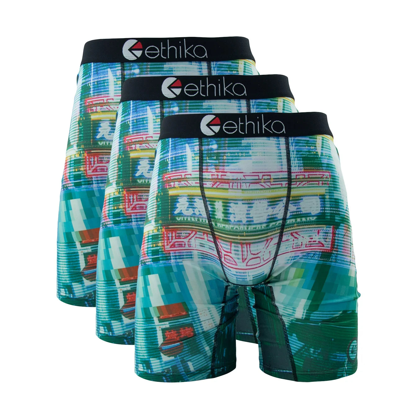 ETHIKA Men's 3-Pack Breathable Mesh Crotch Boxer Briefs