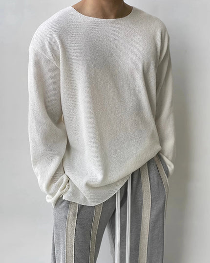 Men's Lightweight Casual Long-Sleeve Sweater