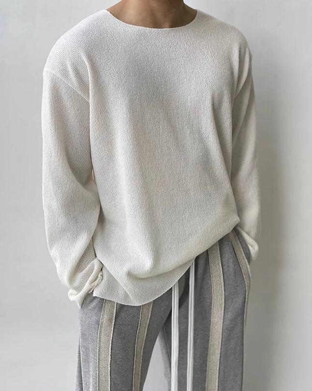 Men's Lightweight Casual Long-Sleeve Sweater
