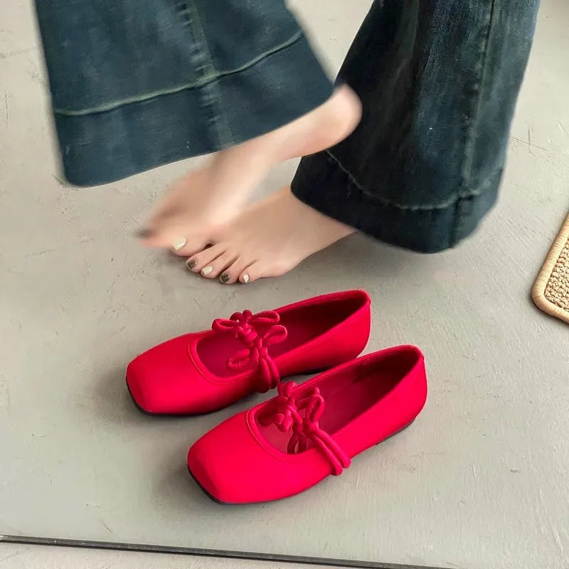 Elegant Women’s Satin Mary Jane Shoes