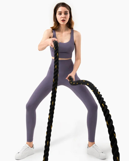 2-Piece Women's Yoga Set: Push-Up Bra and Leggings Combo - Various Colors
