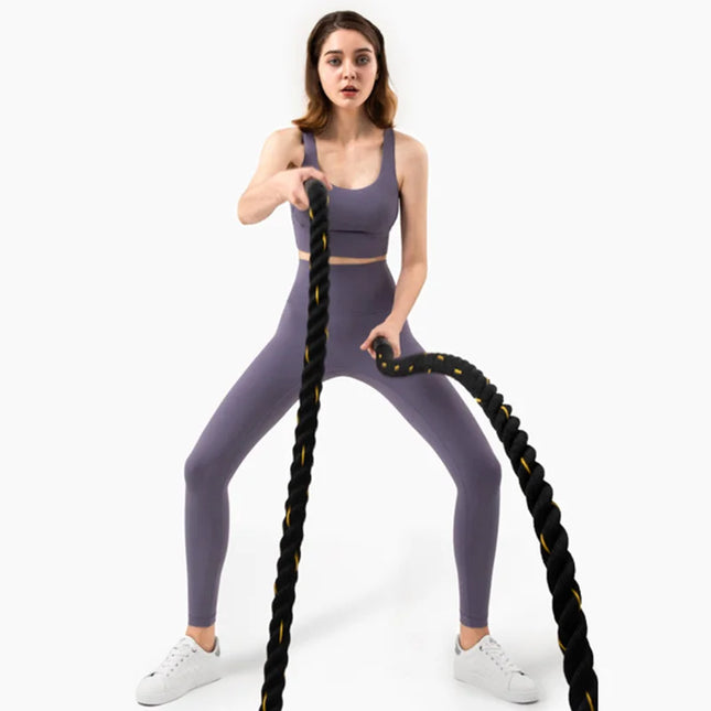 2-Piece Women's Yoga Set: Push-Up Bra and Leggings Combo - Various Colors