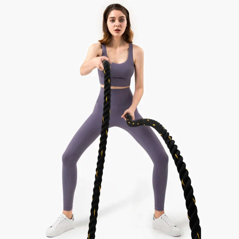 2-Piece Women's Yoga Set: Push-Up Bra and Leggings Combo - Various Colors