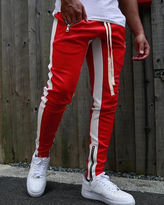 Men's Striped Joggers Sweatpants - Comfortable Athletic Pants for Men