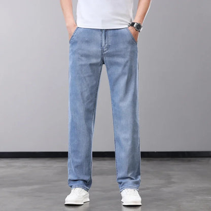 Slim Fit Men’s Jeans with Lyocell Fabric – Soft, Breathable, and Comfortable Straight Leg Denim Pants