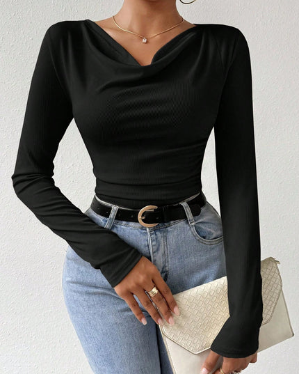 Women's Slim Fit Long Sleeve Casual Sweater