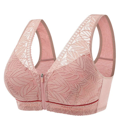 Breathable Lace Bra for Women with Soft Cotton Cups - Various Colors