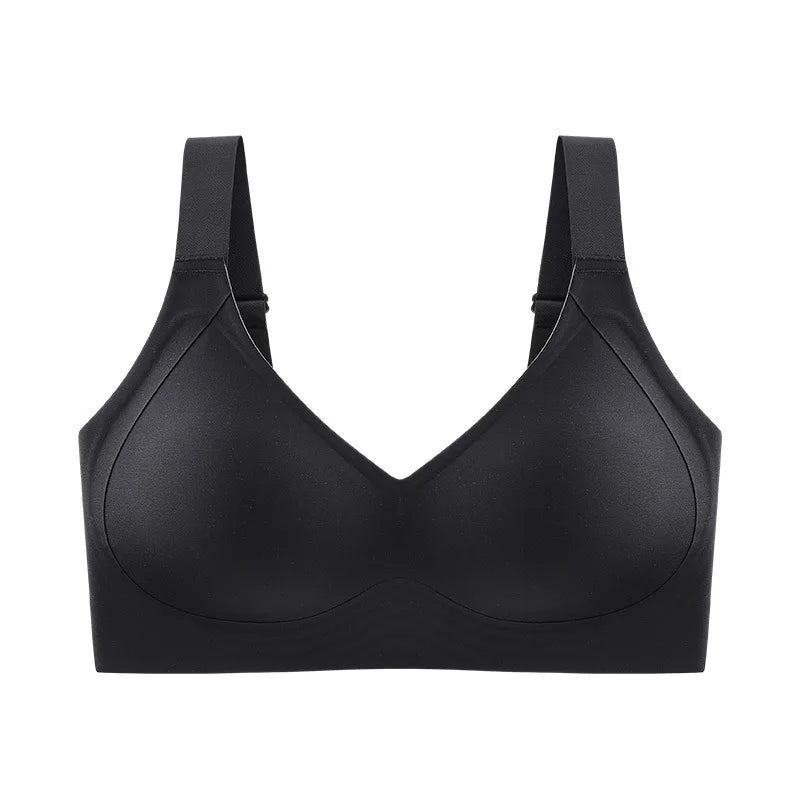 Seamless Wireless Push-Up Bra for Women - Plus Size, Thin Cup