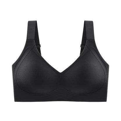 Seamless Wireless Push-Up Bra for Women - Plus Size, Thin Cup