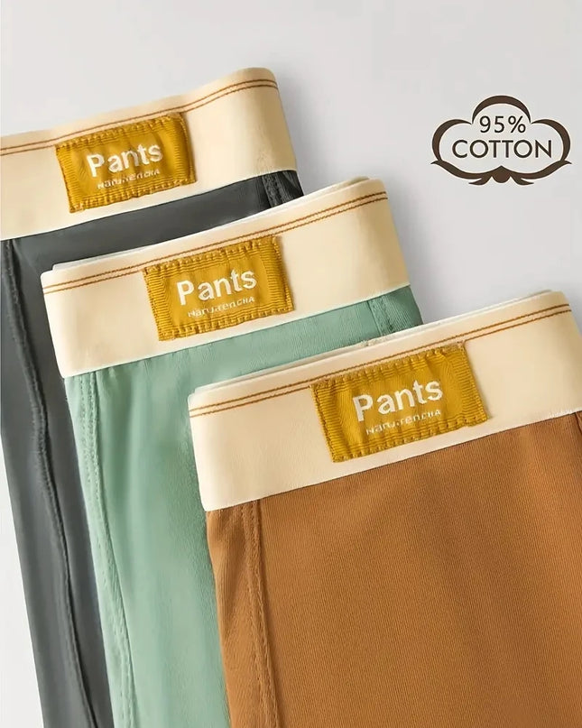 3-Pack Cotton Boxer Shorts for Men - Breathable and Comfortable Underwear