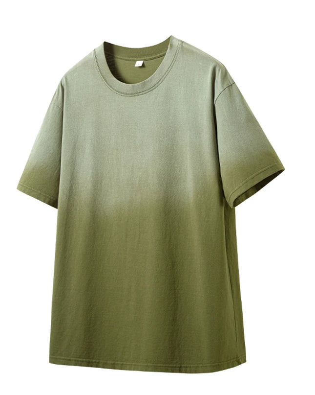 Men's Oversized Cotton T-Shirt with Gradient Color