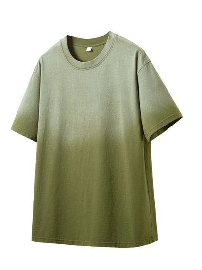 Men's Oversized Cotton T-Shirt with Gradient Color