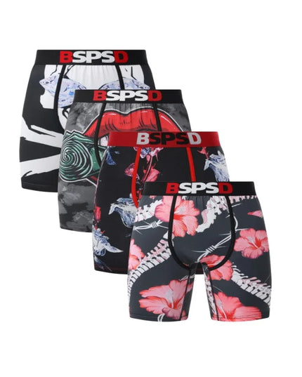BPSD 4-Pack Men's Breathable Boxer Briefs