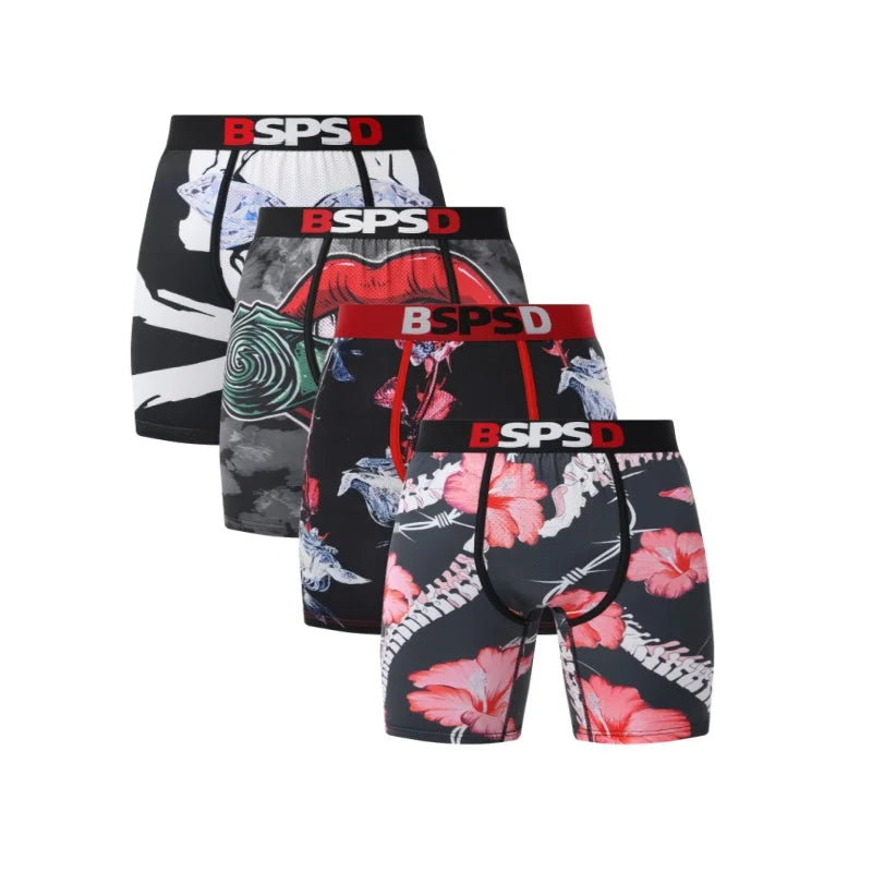 BPSD 4-Pack Men's Breathable Boxer Briefs