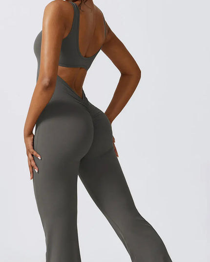Flared Unitard For Women - Slim Fit with Flare Design
