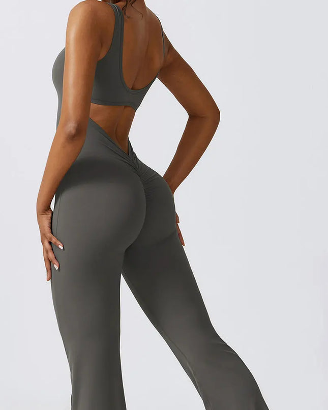 Flared Unitard For Women - Slim Fit with Flare Design
