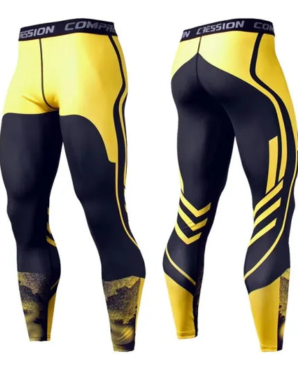 Men's Athletic Compression Pants for Sports and Training