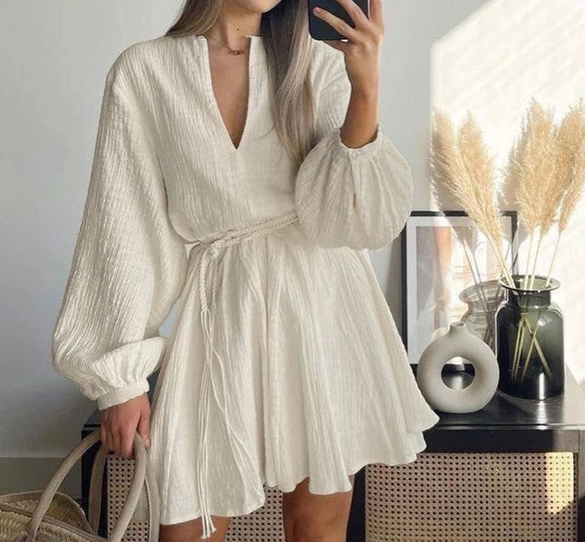 Women's Breathable Wrinkled Loose-Fit Dress