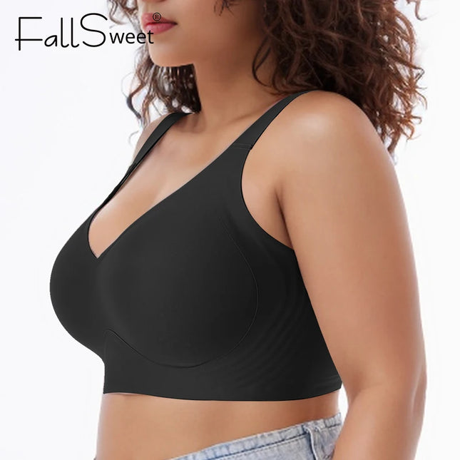 Wireless Women’s Bras – Seamless Full Coverage, No Underwire, Soft Push-Up Bra Everyday Bralette