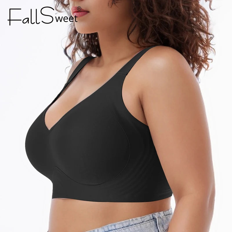 Wireless Women’s Bras – Seamless Full Coverage, No Underwire, Soft Push-Up Bra Everyday Bralette