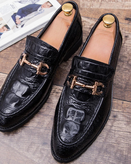 Elegant Men's Faux Leather Dress Shoes