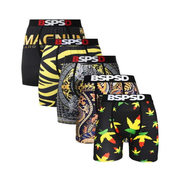 BPSD 5-Pack Men's Breathable Boxers Briefs