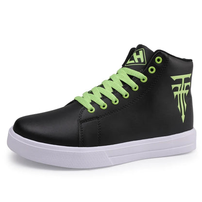 Men's High Top Vulcanized Lace Up Sneakers