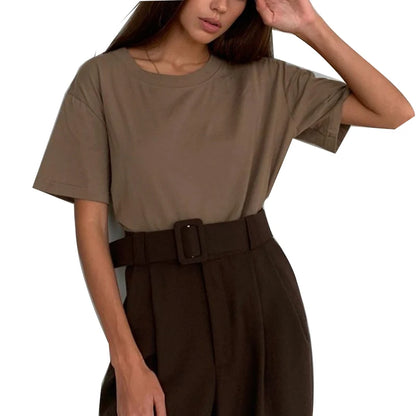Women's Casual Loose Cotton T-Shirt – Comfortable & Stylish Everyday Wear