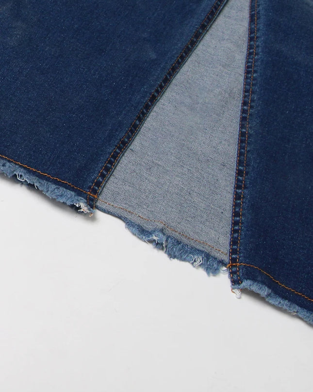 TWOTWINSTYLE Women's High Waist Denim Skirt – Stylish & Trendy Women's Denim Skirt