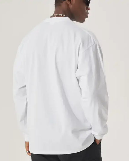 Men's Cotton Long Sleeve Casual Loose Fit Sweater