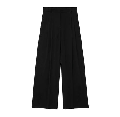 Women's Halter Neck Sleeveless Vest Top & Wide-Leg Pants 2-Piece Set