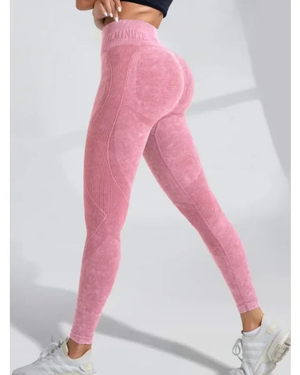 Women’s Seamless High-Waist Yoga Pants with Hip-Lifting and Tummy Control