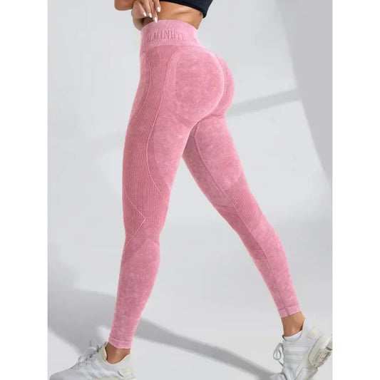Women’s Seamless High-Waist Yoga Pants with Hip-Lifting and Tummy Control