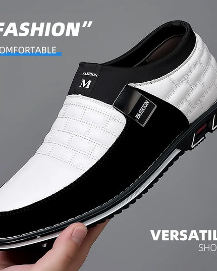 Men's Comfortable Faux Leather Slip-On Shoes