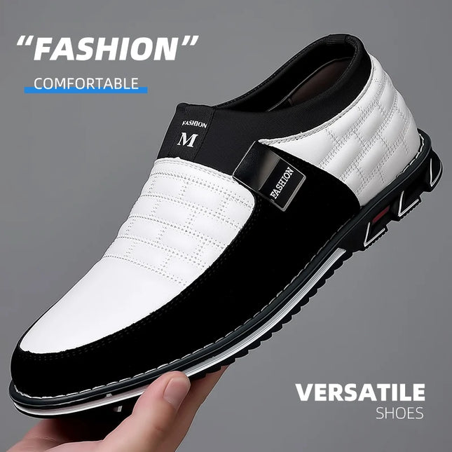 Men's Comfortable Faux Leather Slip-On Shoes