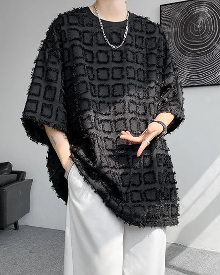 Men's Korean Loose Fit Half Sleeve T-Shirt – Casual Stylish Top