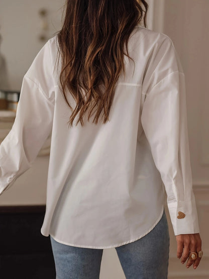Womens Elegant Long Sleeve Casual Style Shirt