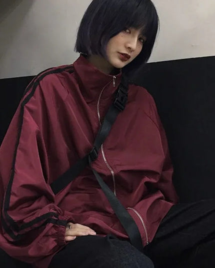 Korean-Inspired Oversized Women's Jacket - Harajuku Style