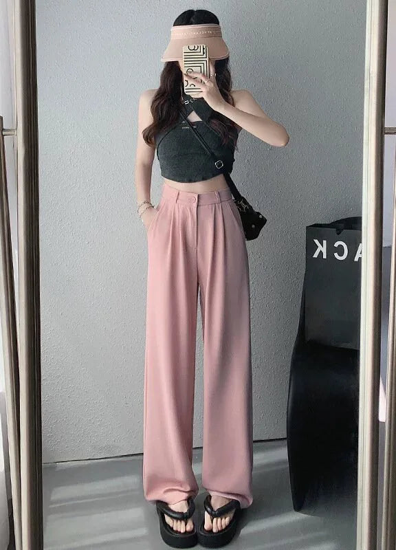 High-Waisted Straight-Leg and Wide-Leg Pants for Women
