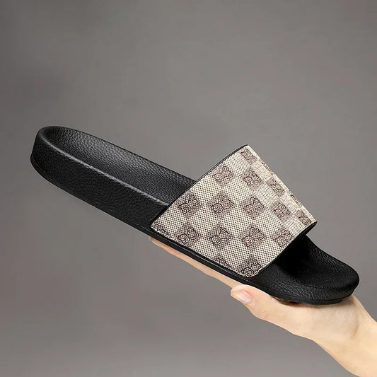 Men's Soft EVA Slide Sandals with Flat Bottoms