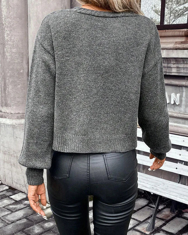 Women's Elegant Knit Button Cardigan - Stylish Women's Knitwear Sweater for Women
