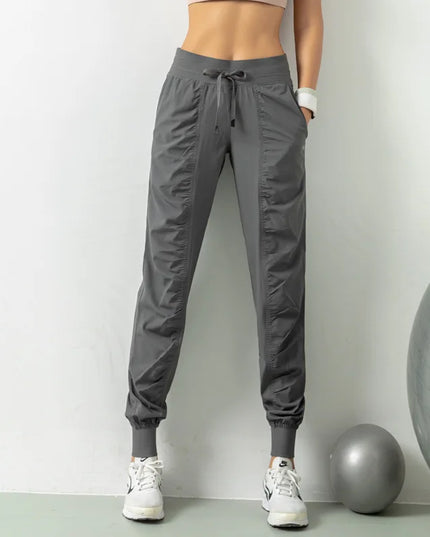 Women's Slim Fit Drawstring Joggers With Pockets