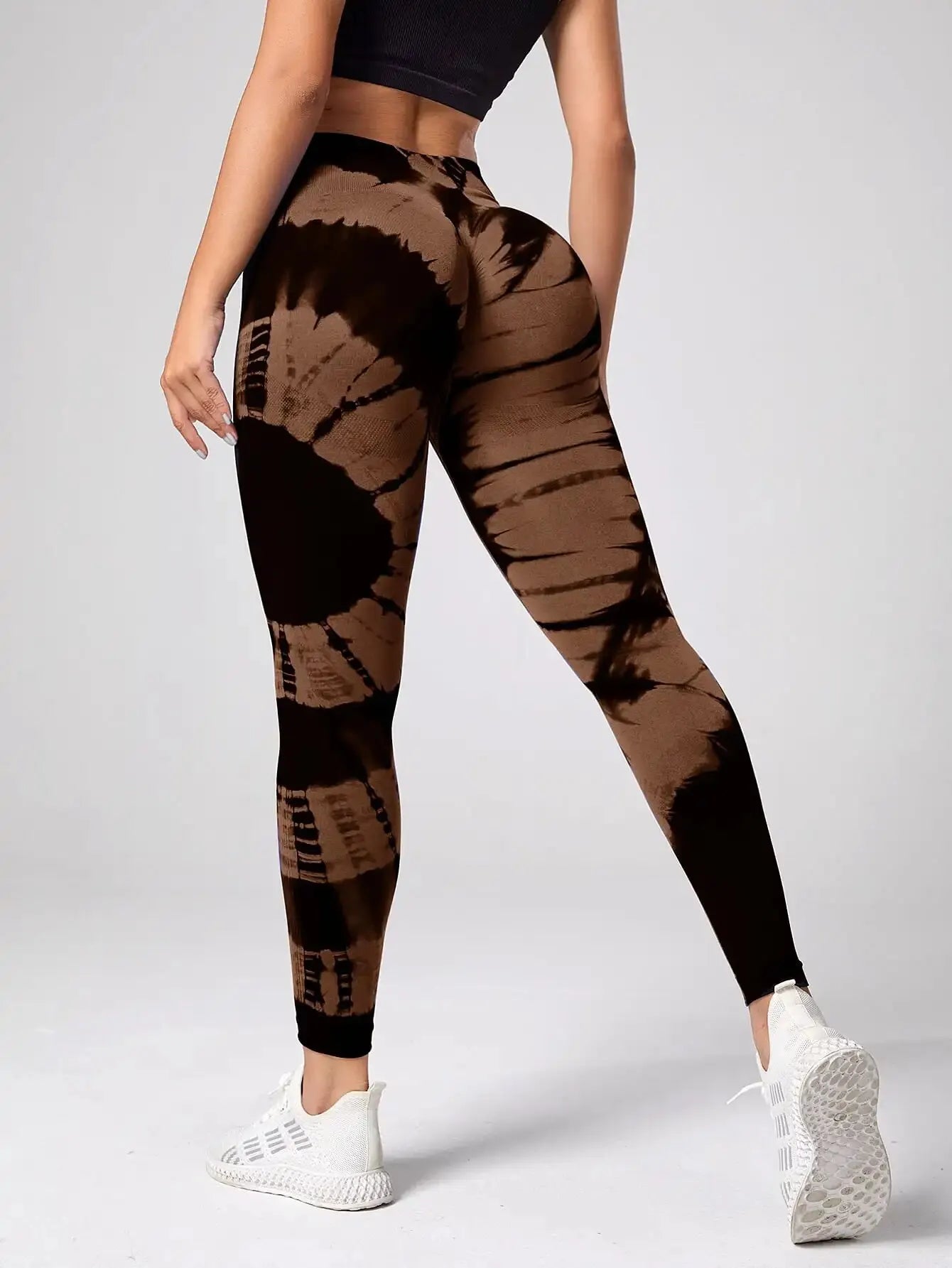 Women's High-Waist Tie-Dye Yoga Pants - Various Colors