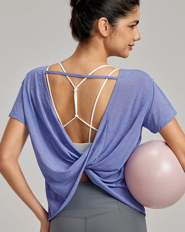 Women's Lightweight Loose-Fit Breathable Sheer Mesh Top
