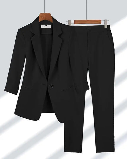 Womens Long Sleeve Pant Sets - Blazer And Pants