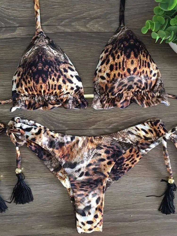 Women's Two-Piece Bikini Set - Various Colors And Designs
