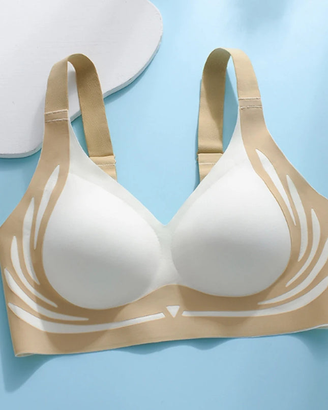 Seamless Women's Adjustable Comfort Bra - Thin, No Steel Ring, Breathable Design