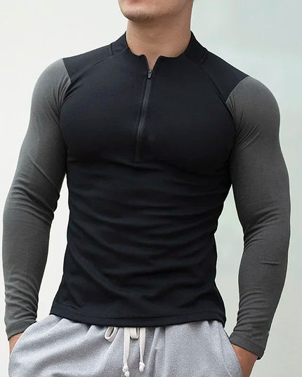 Men's Compression Athletic Long Sleeve Tight Sweatshirt
